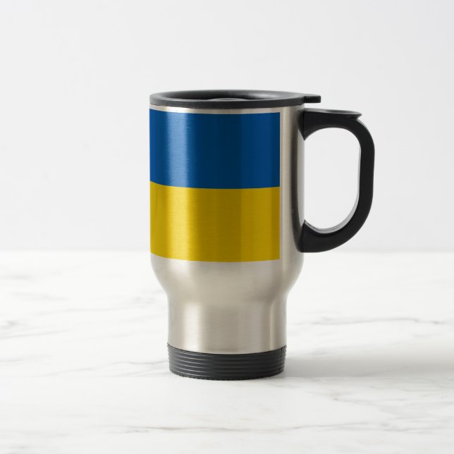 Caneca Térmica Bandeira da Ucrânia (Direita)