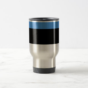 Caneca Térmica Bandeira da Viagem da Estônia/Viagem ao trabalho
