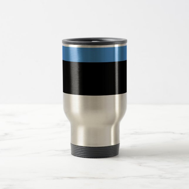 Caneca Térmica Bandeira da Viagem da Estônia/Viagem ao trabalho (Centro)