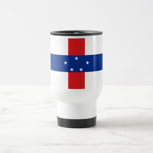 Caneca Térmica Bandeira das Antilhas Holandesas (Centro)