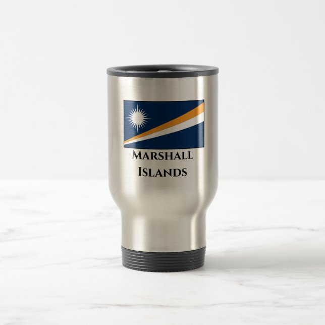 Caneca Térmica Bandeira das Ilhas Marshall (Centro)