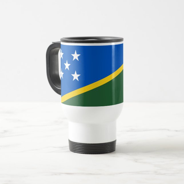 Caneca Térmica Bandeira das Ilhas Salomão (Frente Esquerda)