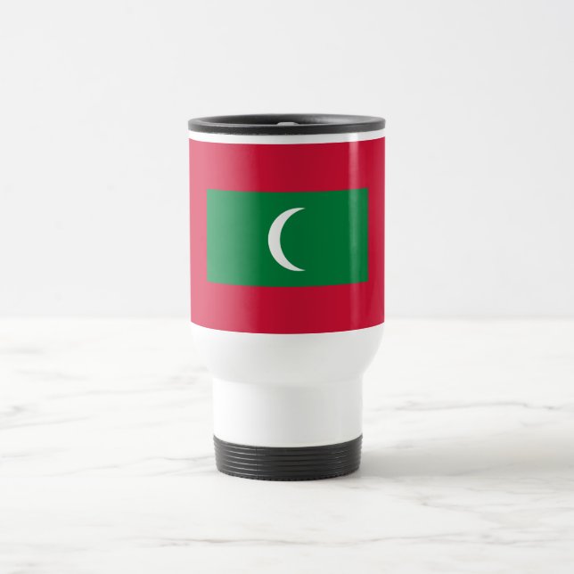 Caneca Térmica Bandeira das Maldivas (Centro)