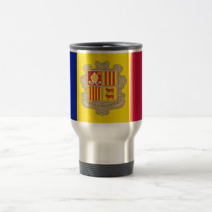 Caneca Térmica Bandeira de Andorra Viagem/Viagem ao trabalho Mug