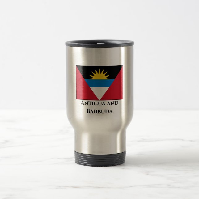 Caneca Térmica Bandeira de Antígua e Barbuda (Centro)