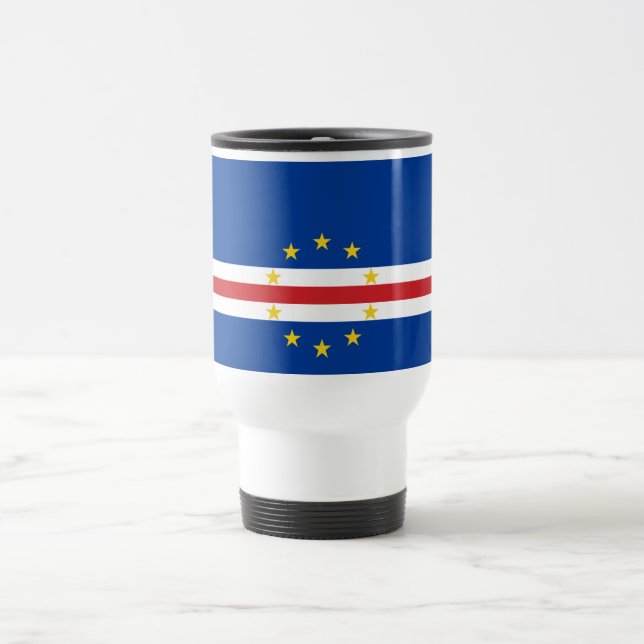 Caneca Térmica Bandeira de Cabo Verde (Centro)