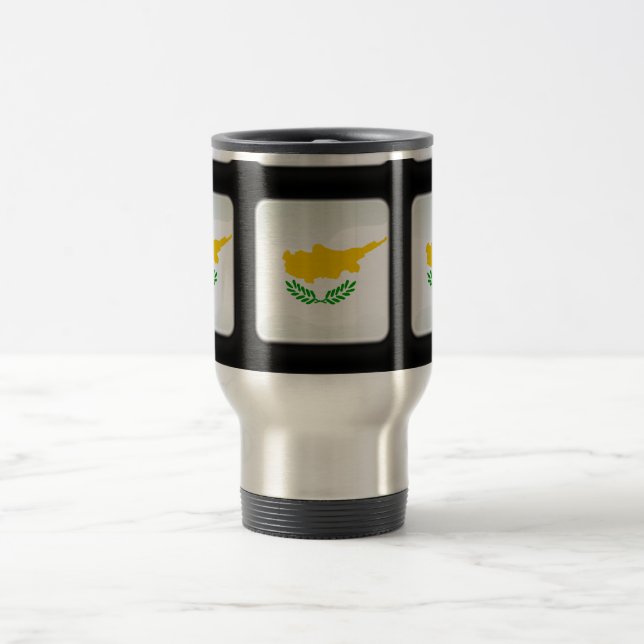 Caneca Térmica Bandeira de Chipre (Centro)