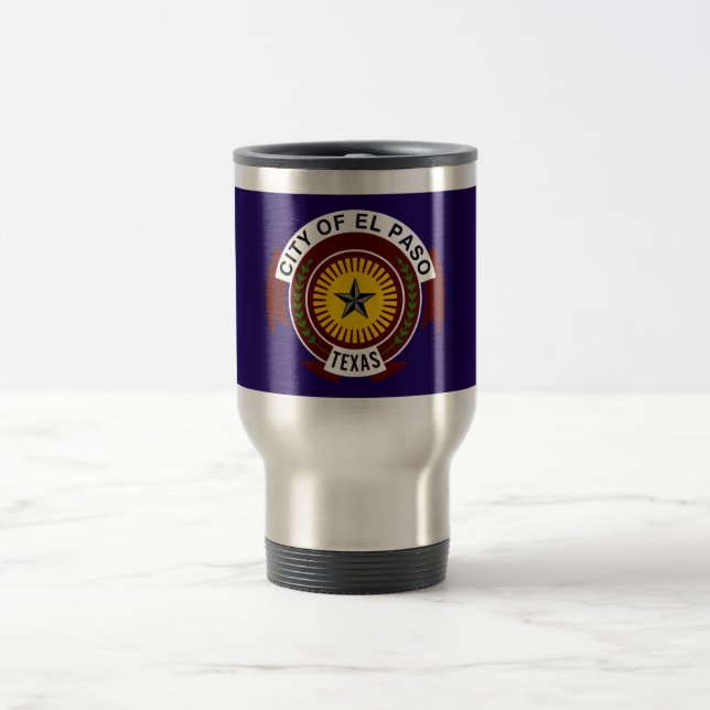 Caneca Térmica Bandeira de El Paso (Centro)