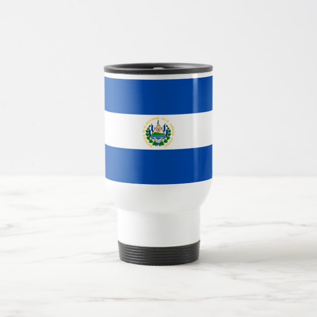 Caneca Térmica Bandeira de El Salvador (Centro)