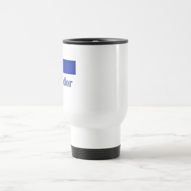 Caneca Térmica Bandeira de El Salvador com nome (Centro)