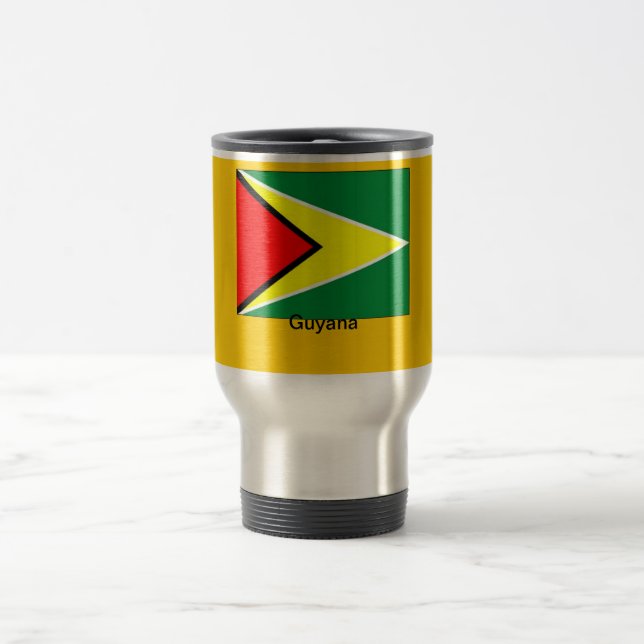Caneca Térmica Bandeira de Guyana (Centro)