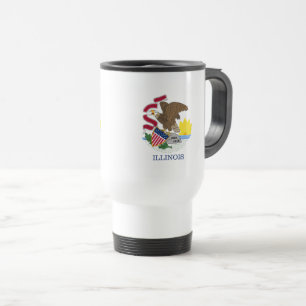 Caneca Térmica bandeira de Illinois