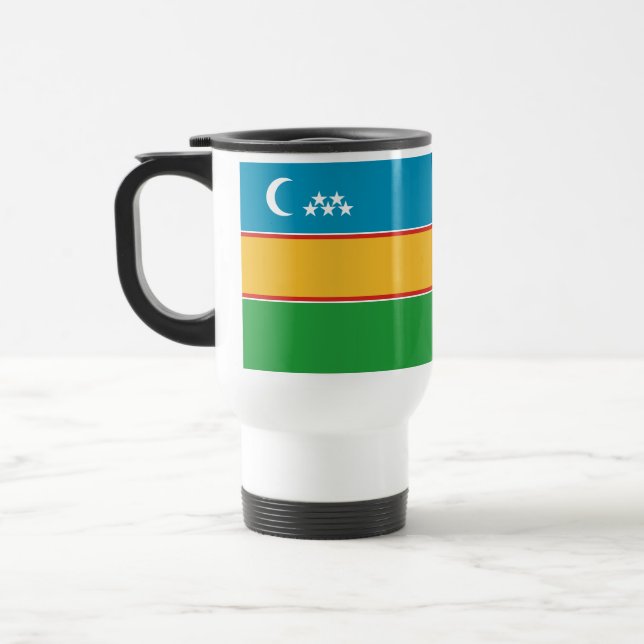 Caneca Térmica Bandeira de Karakalpakstan (Esquerda)