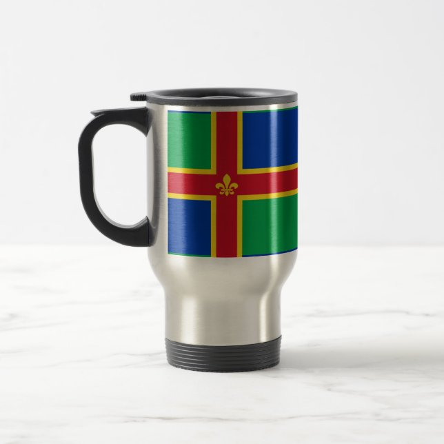 Caneca Térmica Bandeira de Lincolnshire (Esquerda)
