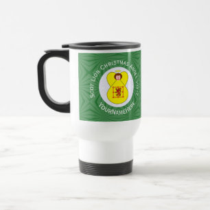 Caneca Térmica Bandeira de Natal do Anjo Rampante do Leão Escocês