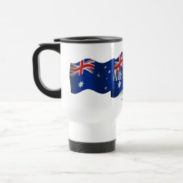 Caneca Térmica Bandeira de ondulação de Austrália