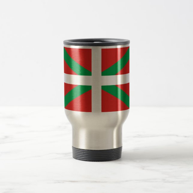 Caneca Térmica Bandeira de Pais Vasco (espanha) (Centro)
