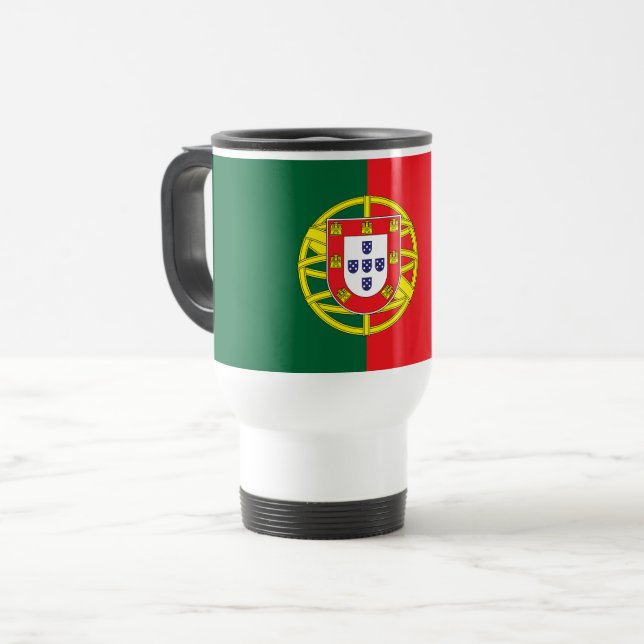 Caneca Térmica Bandeira de Portugal (Frente Esquerda)