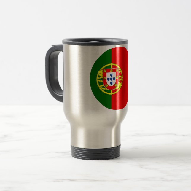 Caneca Térmica Bandeira de Portugal (Frente Esquerda)