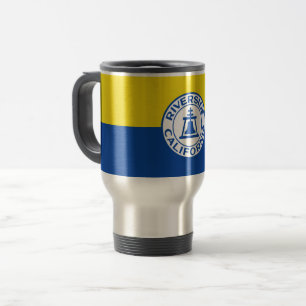 Caneca Térmica Bandeira de Riverside, Califórnia