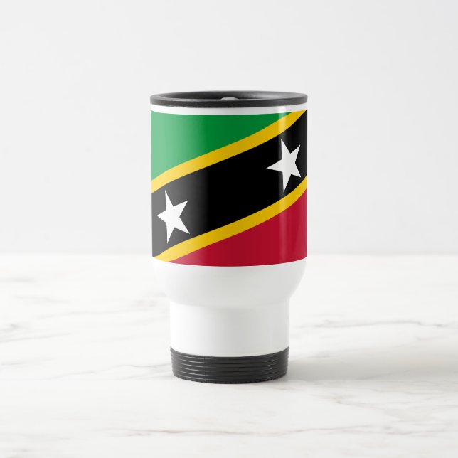 Caneca Térmica Bandeira de São Cristóvão e Nevis (Centro)