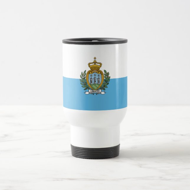 Caneca Térmica Bandeira de São Marinho (Centro)