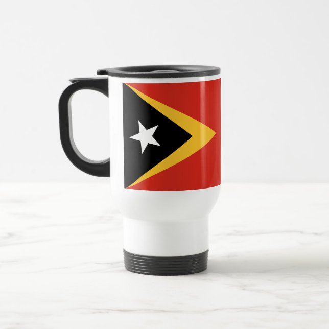 Caneca Térmica Bandeira de Timor Leste (Esquerda)