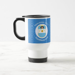 Caneca Térmica Bandeira do Anjo do Hanukkah Argentino Personaliza