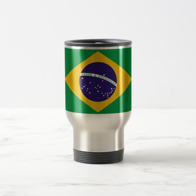 Caneca Térmica Bandeira do Brasil (Centro)