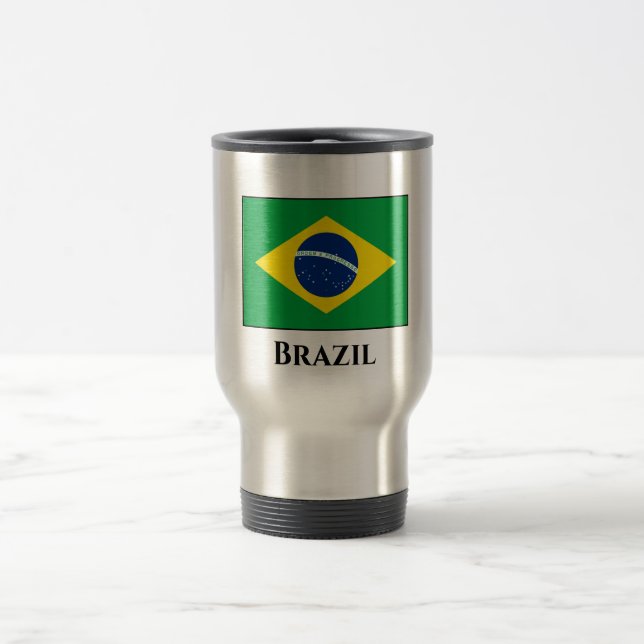 Caneca Térmica Bandeira do Brasil (Brasil) (Centro)