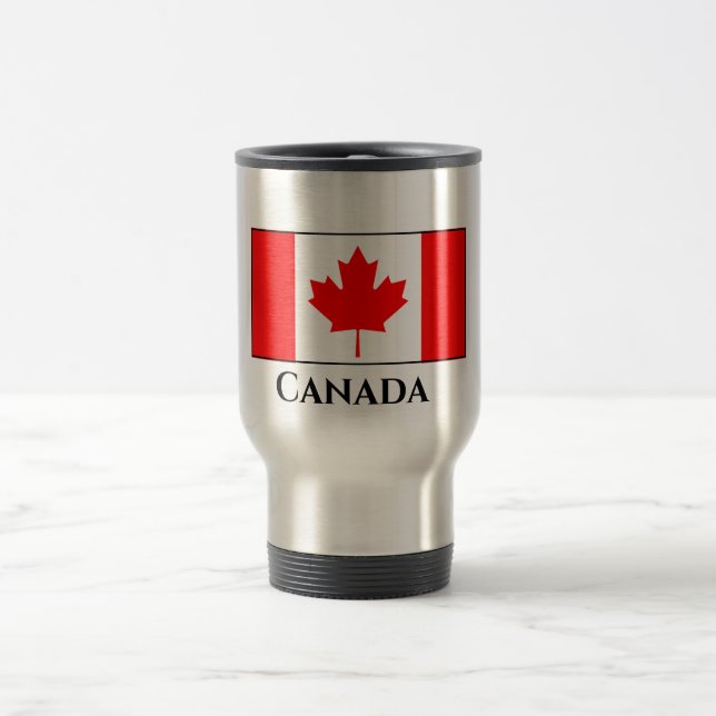 Caneca Térmica Bandeira do Canadá (Canadá) (Centro)
