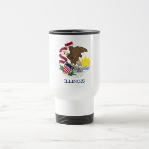 Caneca Térmica Bandeira do Estado de Illinois