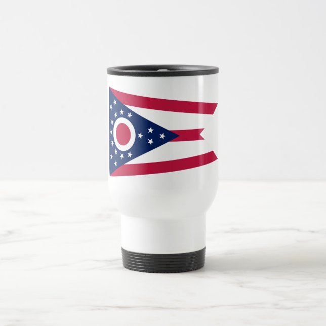 Caneca Térmica Bandeira do Estado de Ohio (Centro)