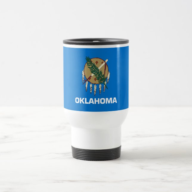 Caneca Térmica Bandeira do estado de Oklahoma (Centro)