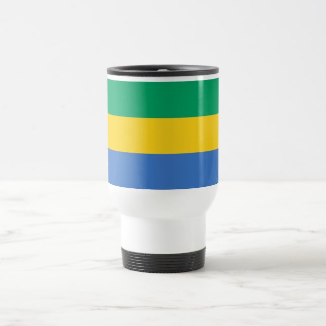 Caneca Térmica Bandeira do Gabão (Centro)