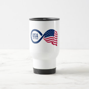Caneca Térmica Bandeira do Infinito dos EUA