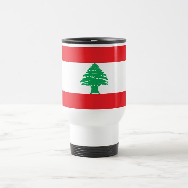 Caneca Térmica Bandeira do Líbano (Centro)