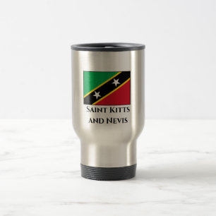 Caneca Térmica Bandeira do Santo Kitts e Nevis
