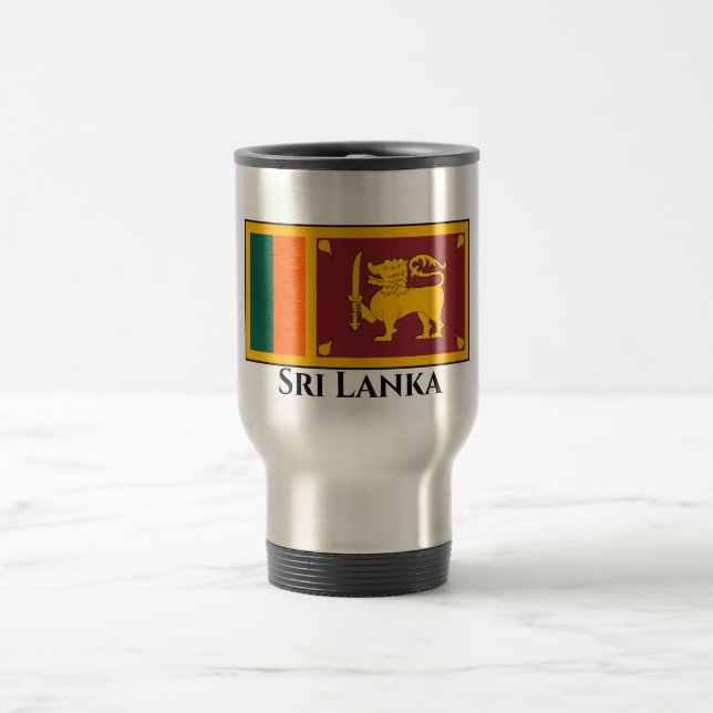 Caneca Térmica Bandeira do Sri Lanka (Centro)