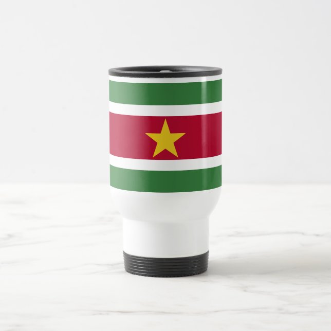 Caneca Térmica Bandeira do Suriname (Centro)