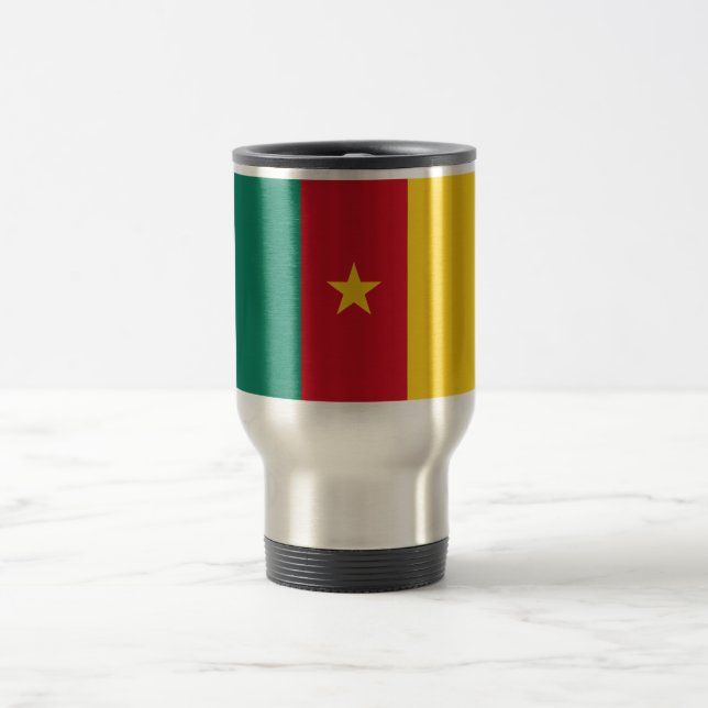 Caneca Térmica Bandeira dos Camarões (Centro)