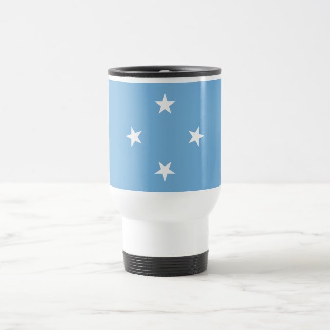 Caneca Térmica Bandeira dos Estados Federados da Micronésia (Centro)