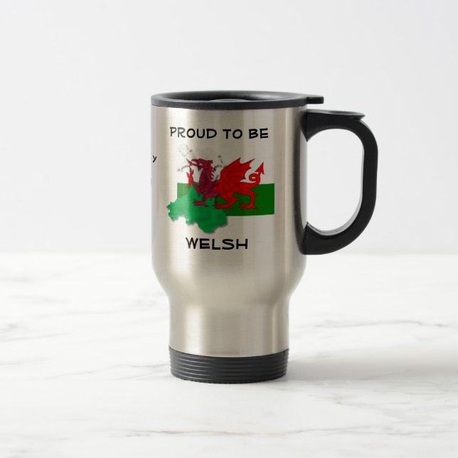 Caneca Térmica Bandeira galesa da Gales Dragão Vermelho (Direita)