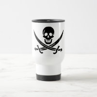 Bandeira Pirata Caveira Espadas Cruzadas