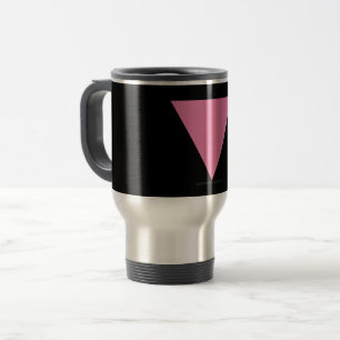 Caneca Térmica bandeira triângulo rosa SlipperyJoe's símbolo rosa