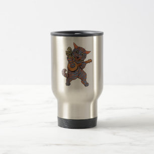 Caneca Térmica Banjo Playing Cat
