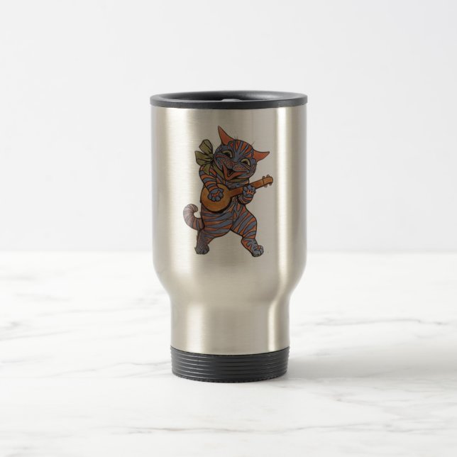 Caneca Térmica Banjo Playing Cat (Centro)