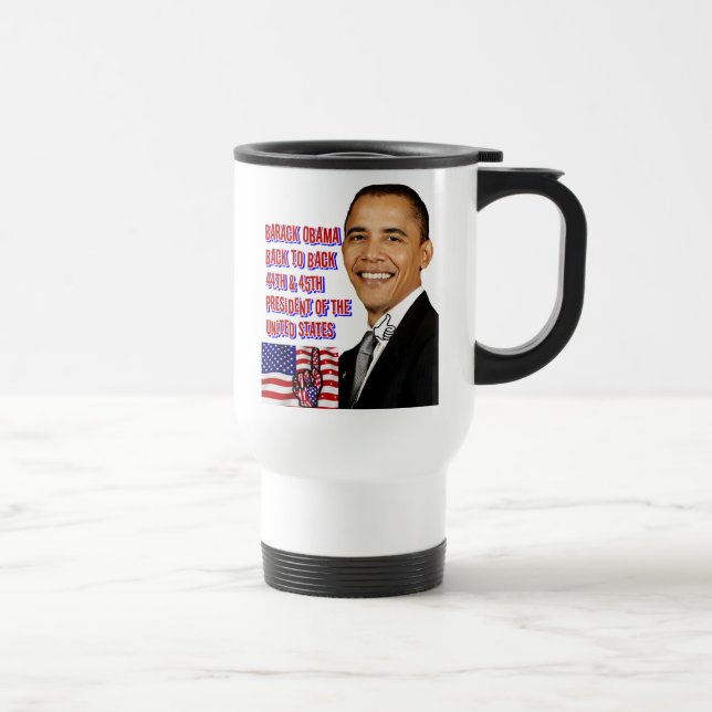 Caneca Térmica Barack Obama, De Volta Para Trás_ (Direita)