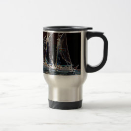 Caneca Térmica Barco à Vela - Fotografia Abstrata