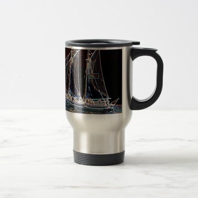 Caneca Térmica Barco à Vela - Fotografia Abstrata (Direita)